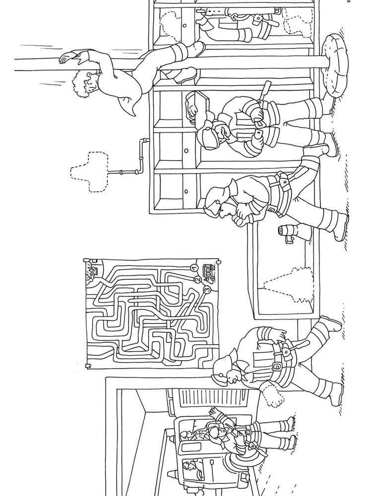 38 Busy Fire Station Coloring Page Printable 10