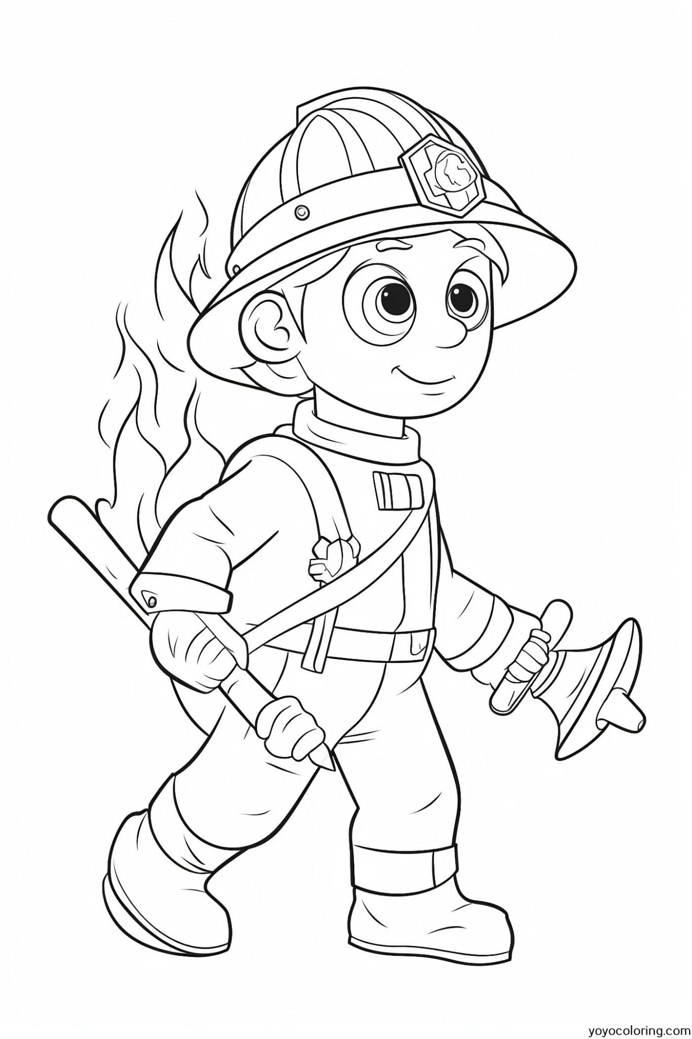 busy fire station coloring page printable jpg