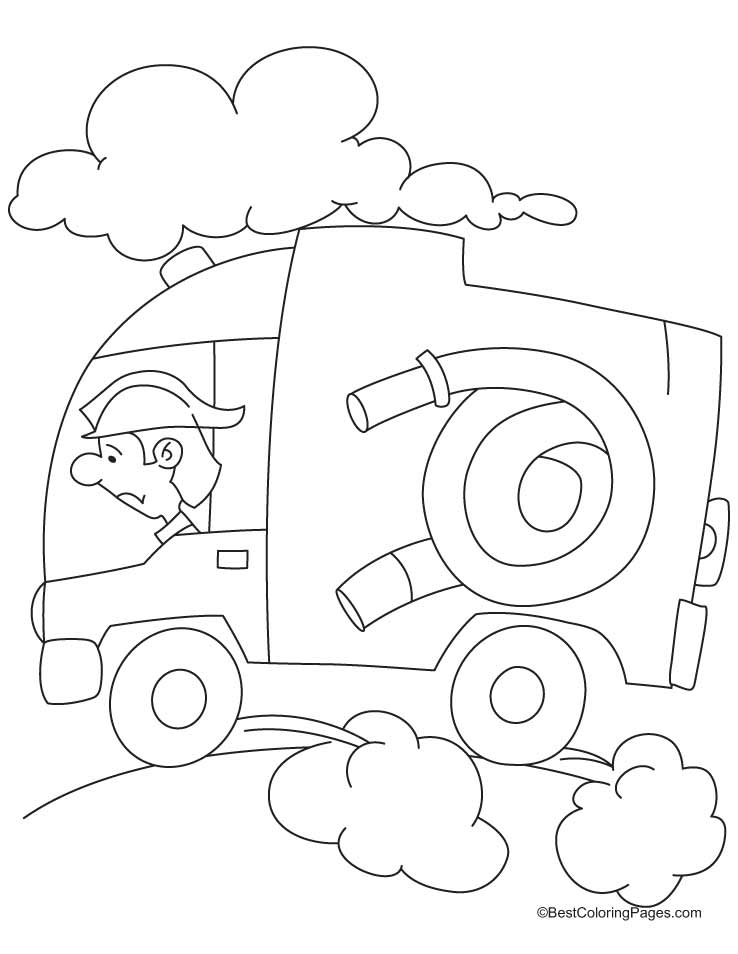 38 Busy Fire Station Coloring Page Printable 12