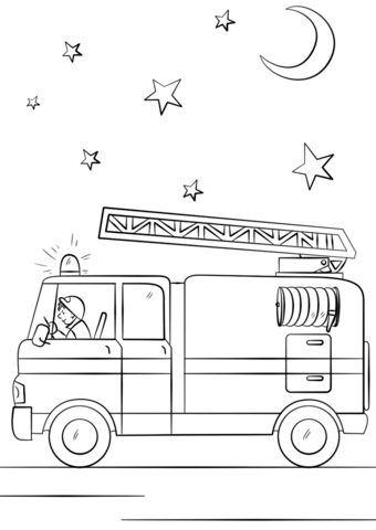 busy fire station coloring page printable jpg