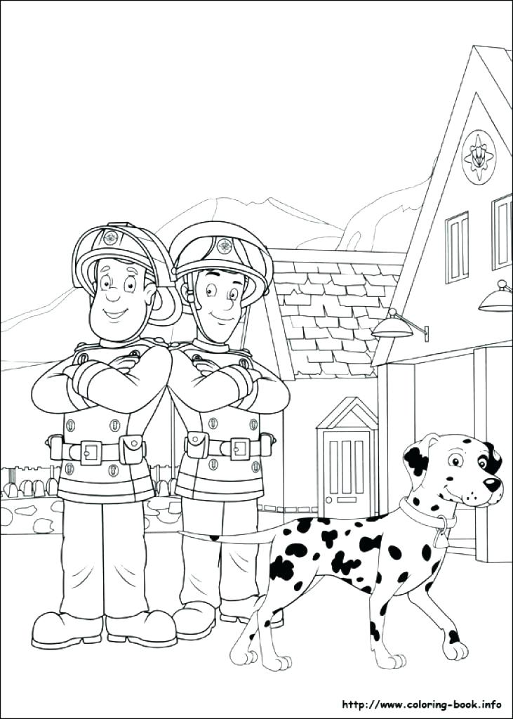 busy fire station coloring page printable jpg