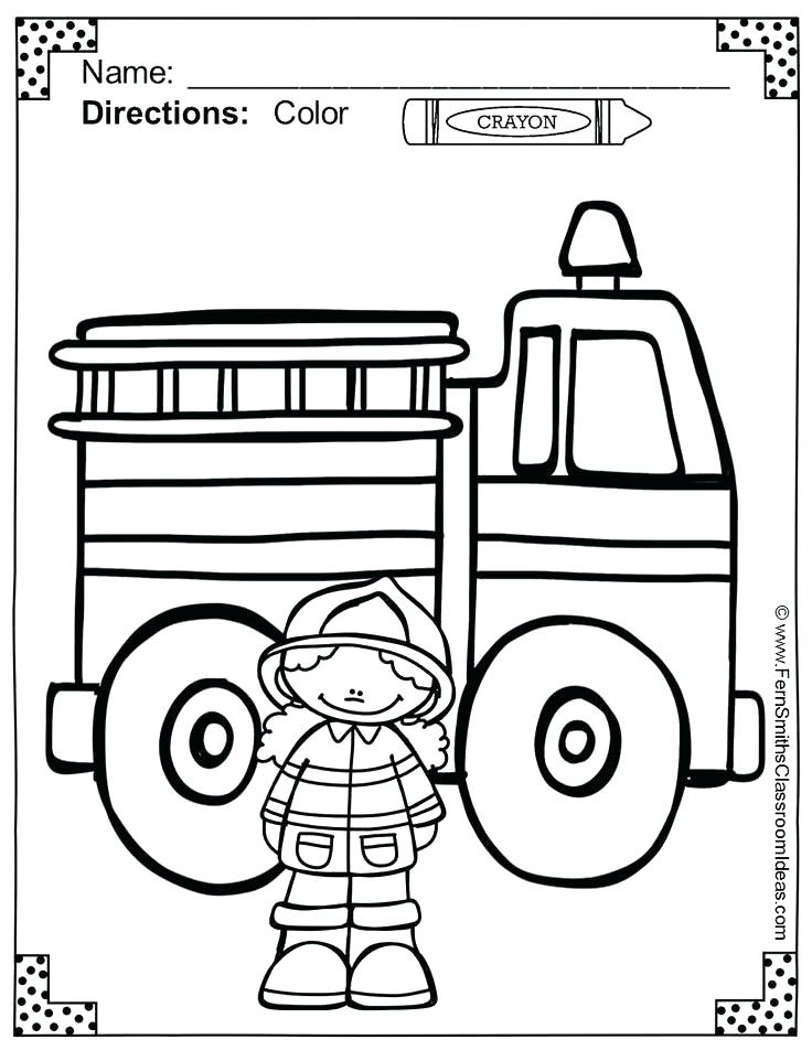 38 Busy Fire Station Coloring Page Printable 2