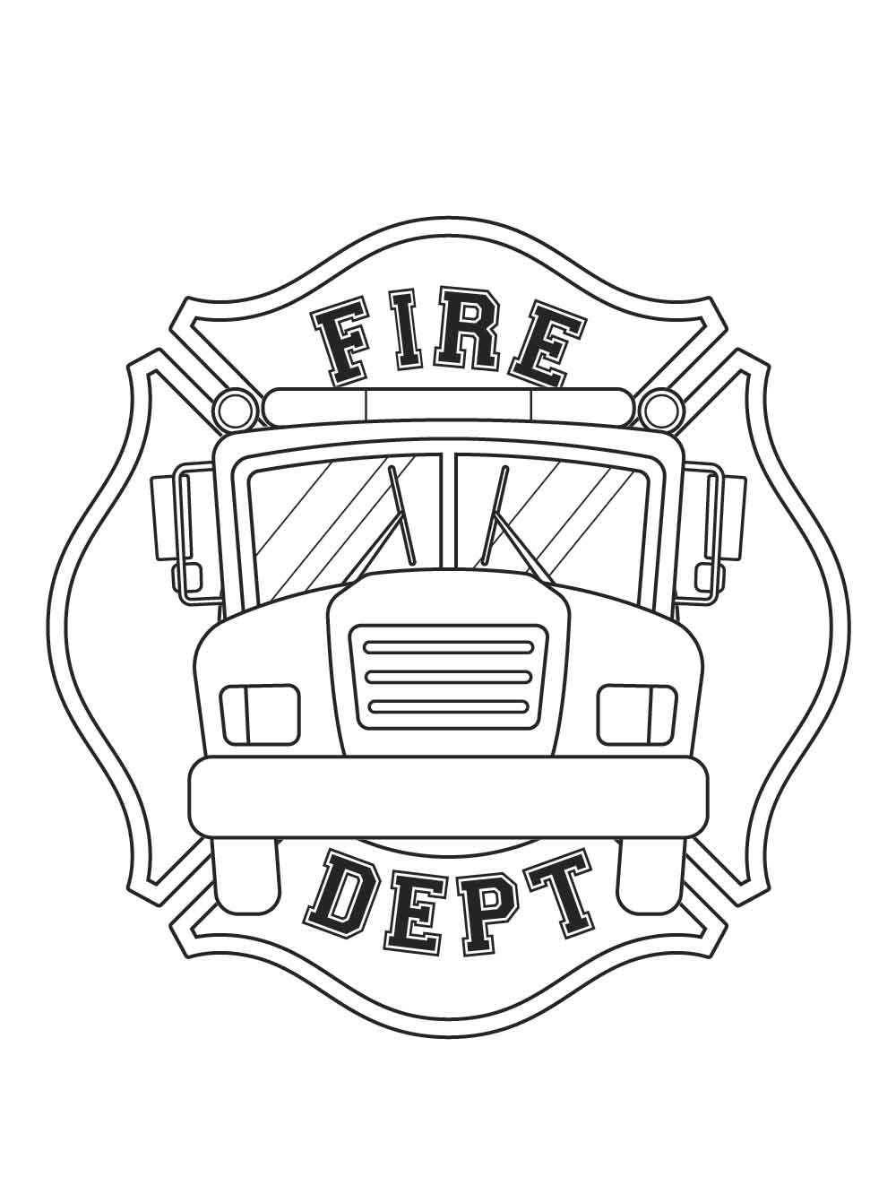 38 Busy Fire Station Coloring Page Printable 5