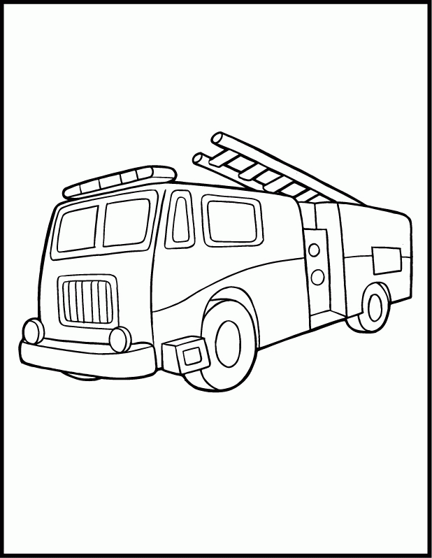 busy fire station coloring page printable jpg