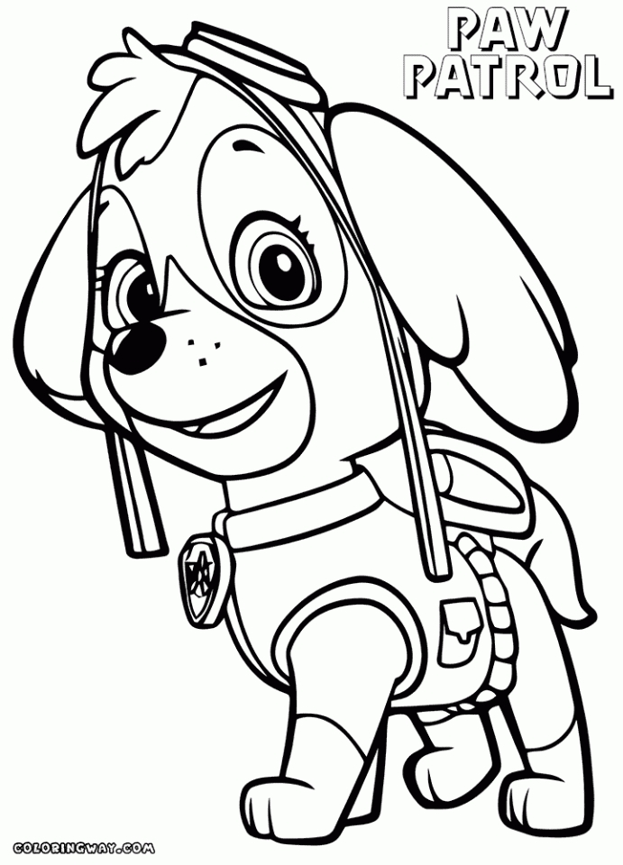 38 Paw Patrol Halloween Coloring Pages Printable 10