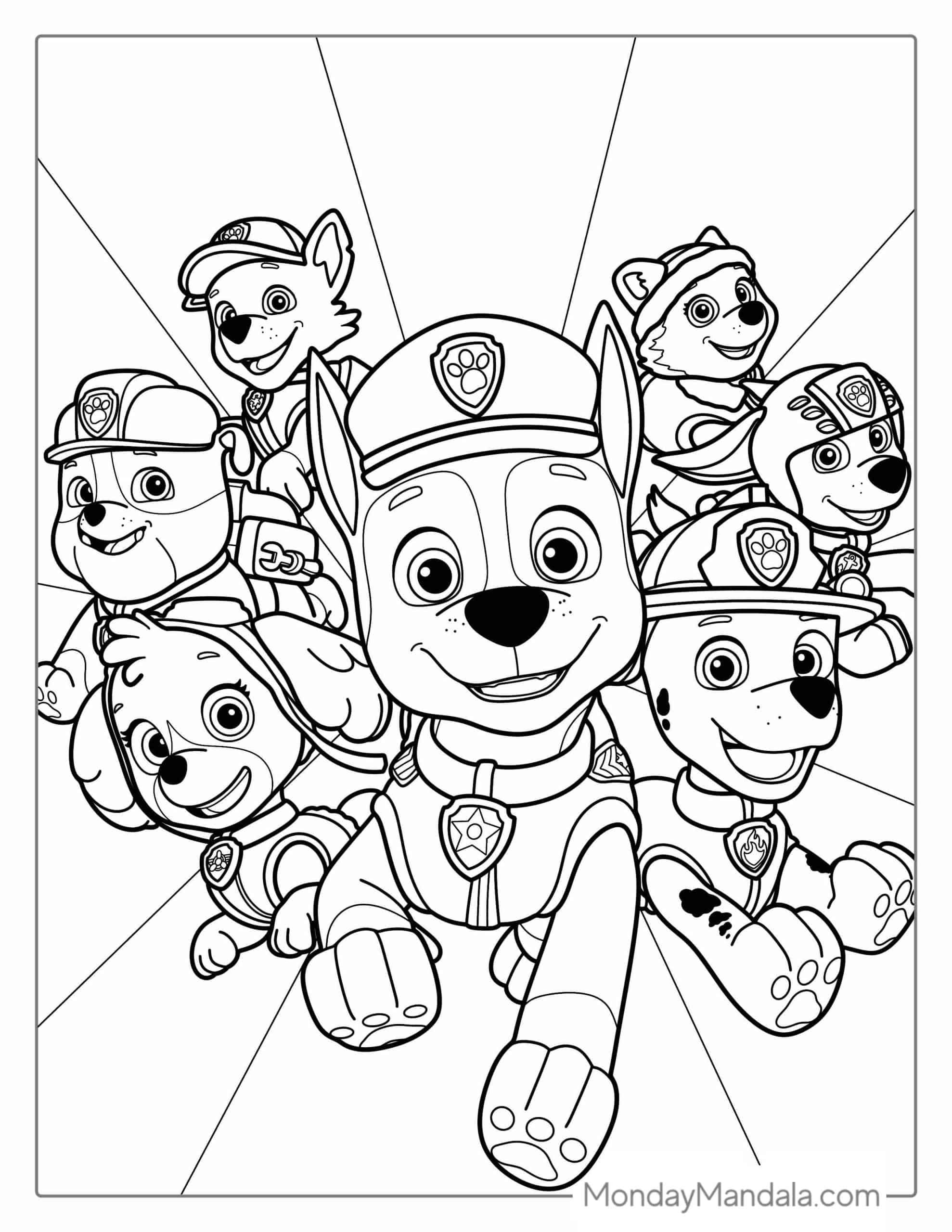 38 Paw Patrol Halloween Coloring Pages Printable 15