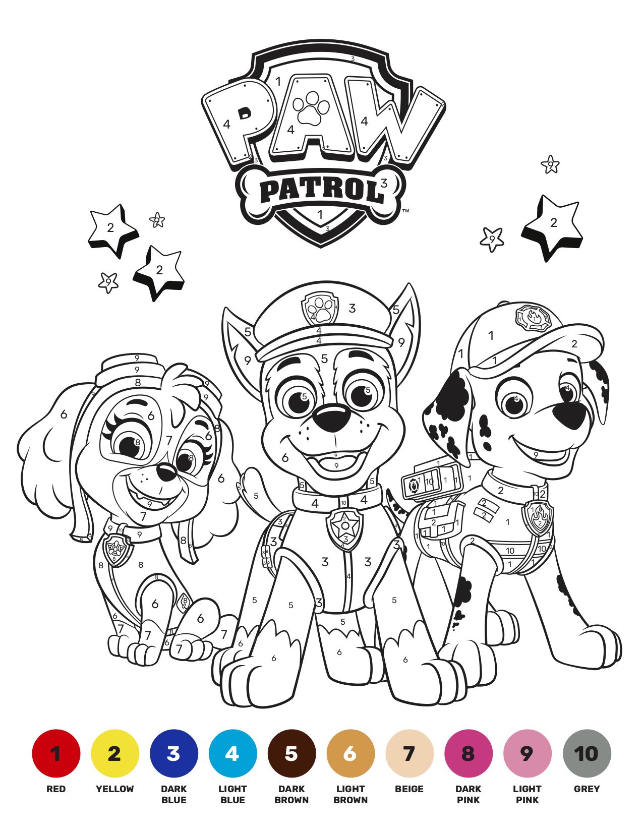 38 Paw Patrol Halloween Coloring Pages Printable 20