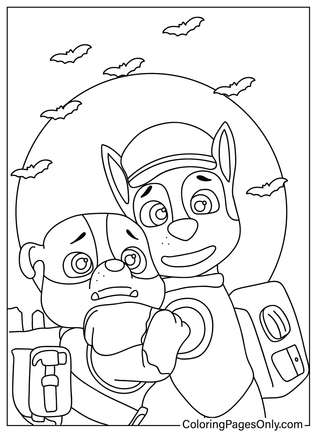 38 Paw Patrol Halloween Coloring Pages Printable 28