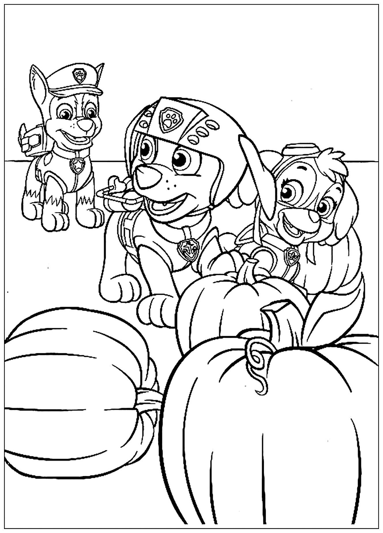 38 Paw Patrol Halloween Coloring Pages Printable 29