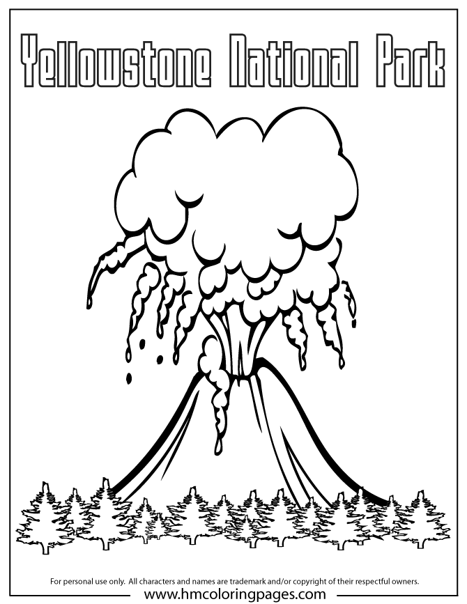 38 Printable Yellowstone National Park Coloring Pages 12