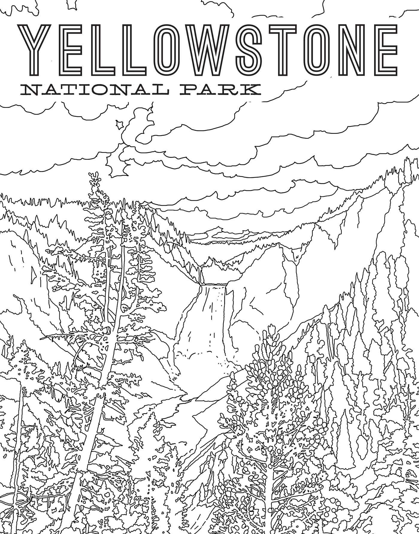 printable yellowstone national park coloring pages jpg