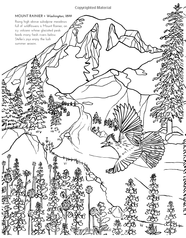 38 Printable Yellowstone National Park Coloring Pages 16