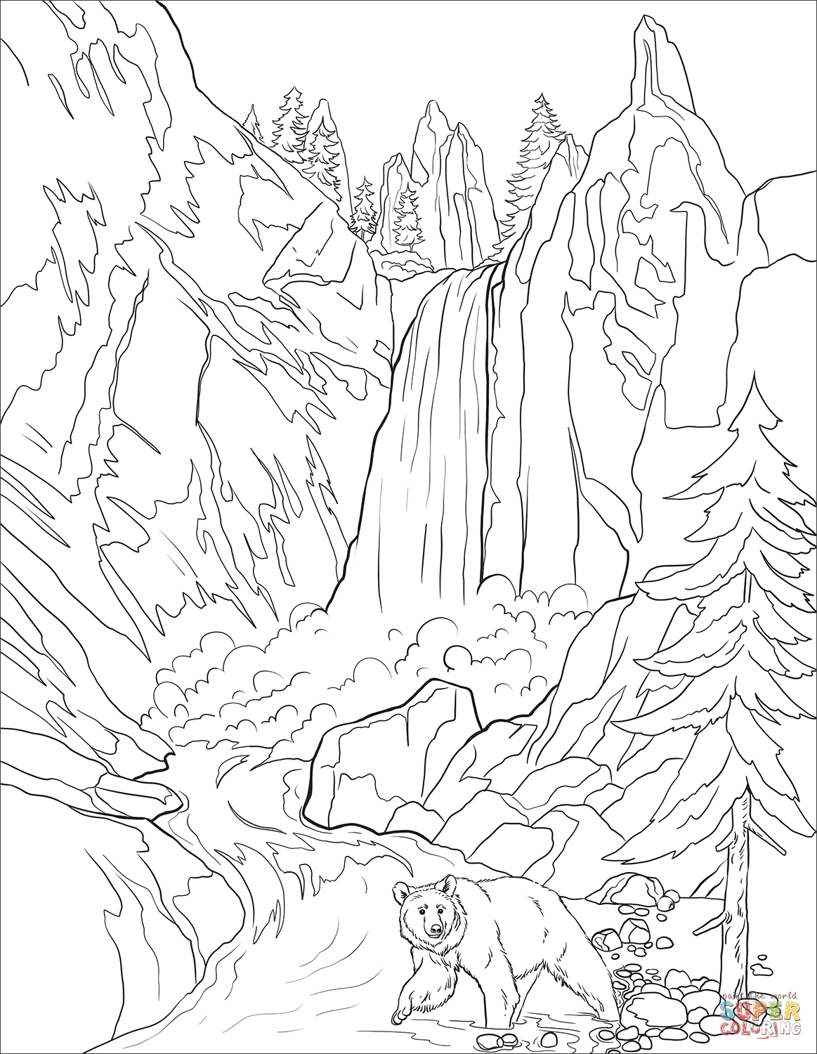 38 Printable Yellowstone National Park Coloring Pages 2