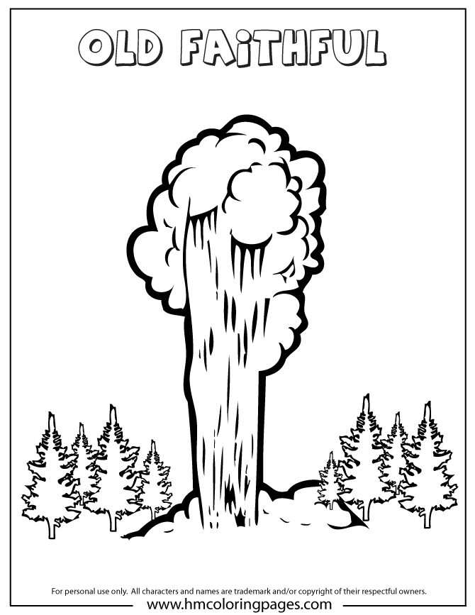 38 Printable Yellowstone National Park Coloring Pages 28