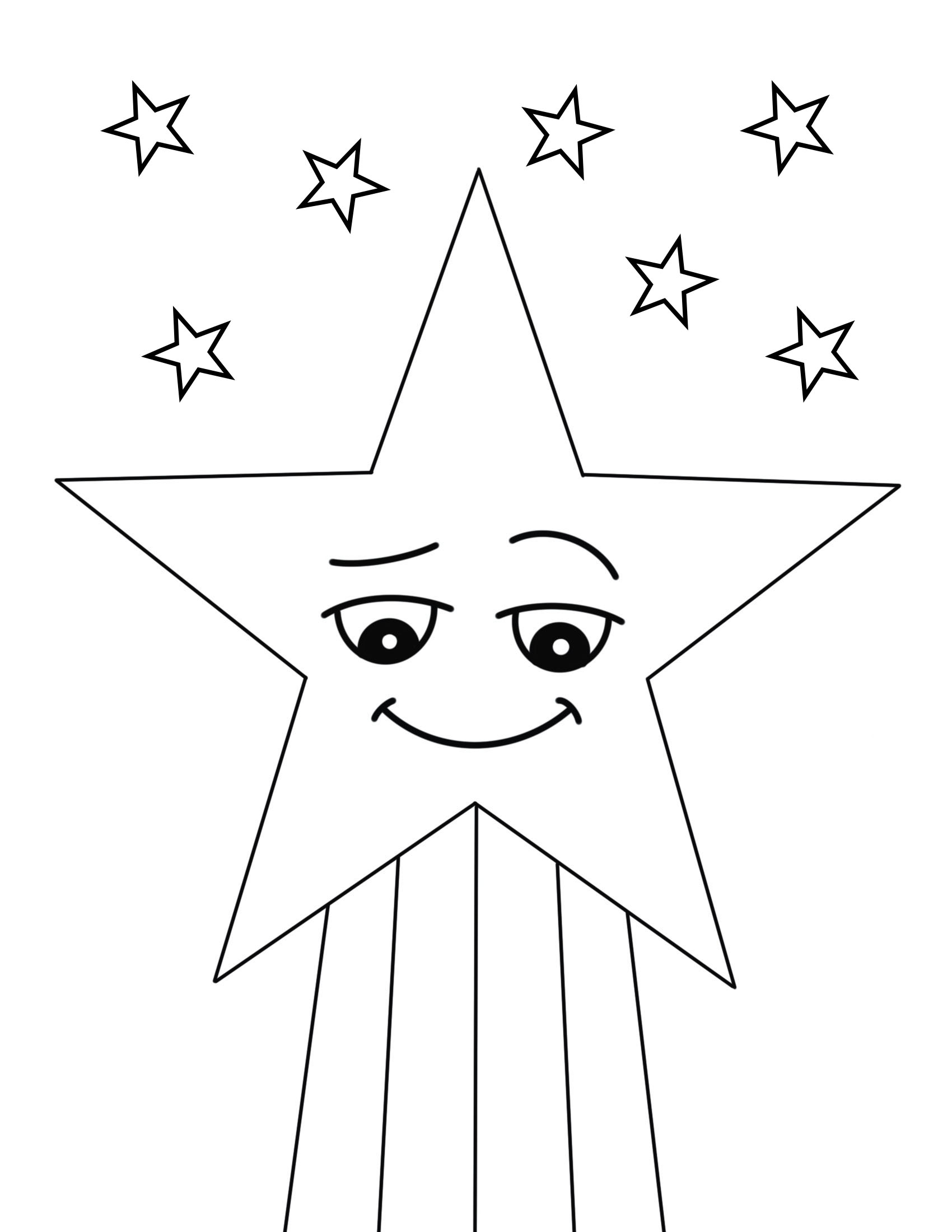 shiny star coloring pages printable jpg