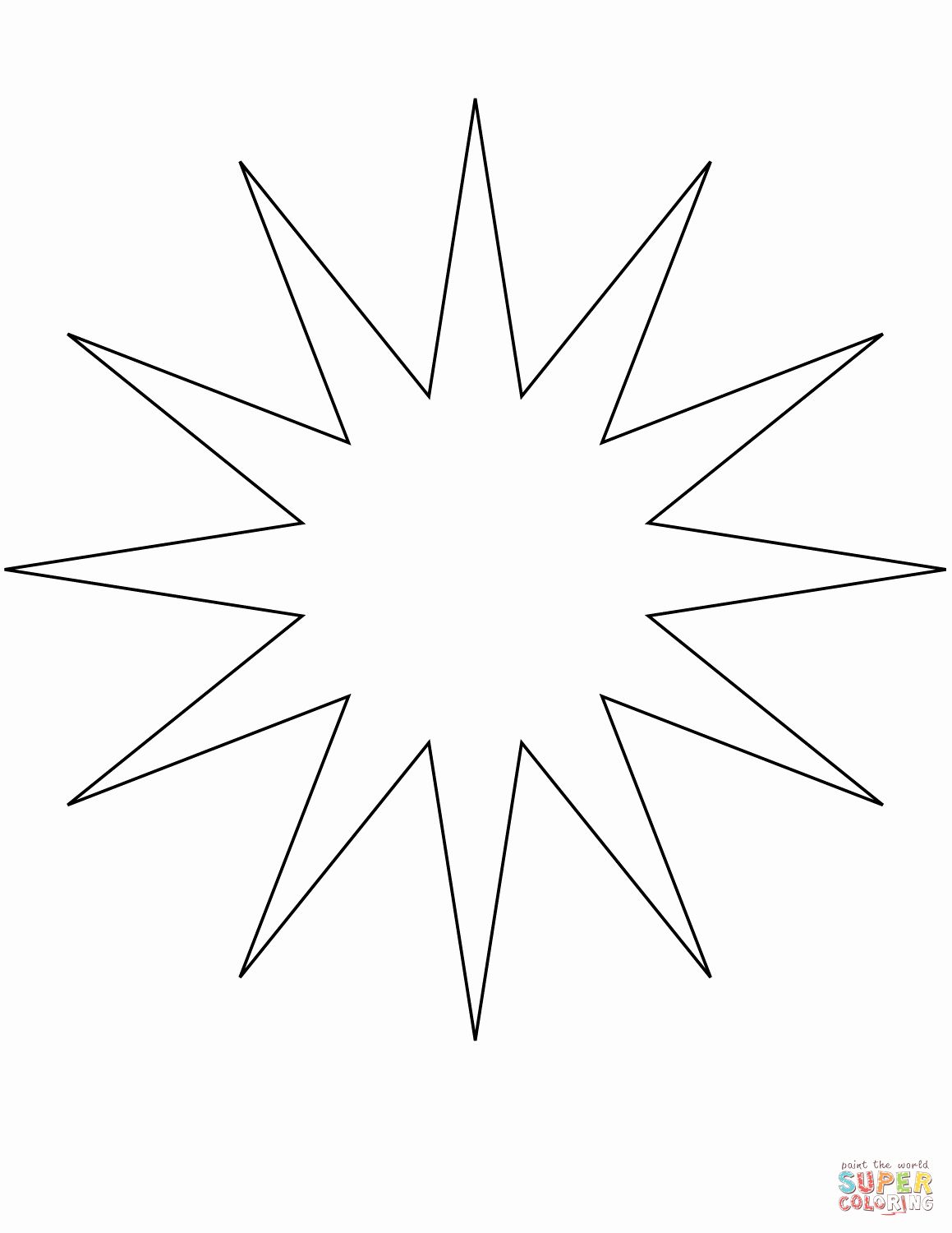 38 Shiny Star Coloring Pages Printable 27