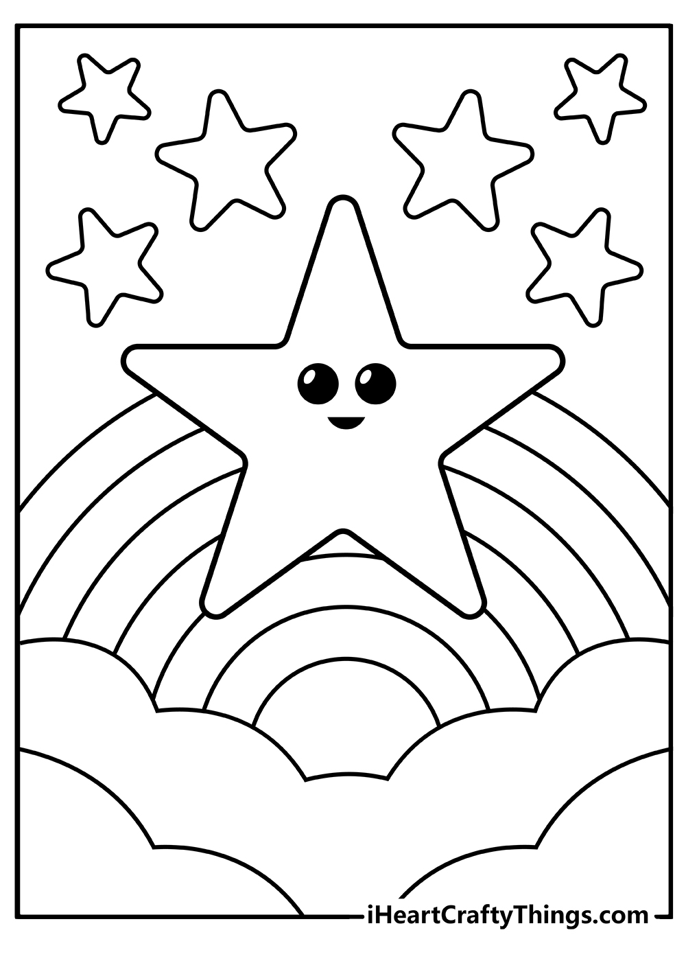 shiny star coloring pages printable jpg