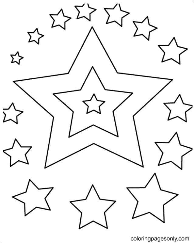 38 Shiny Star Coloring Pages Printable 32