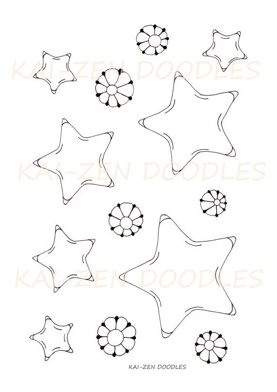 38 Shiny Star Coloring Pages Printable 4