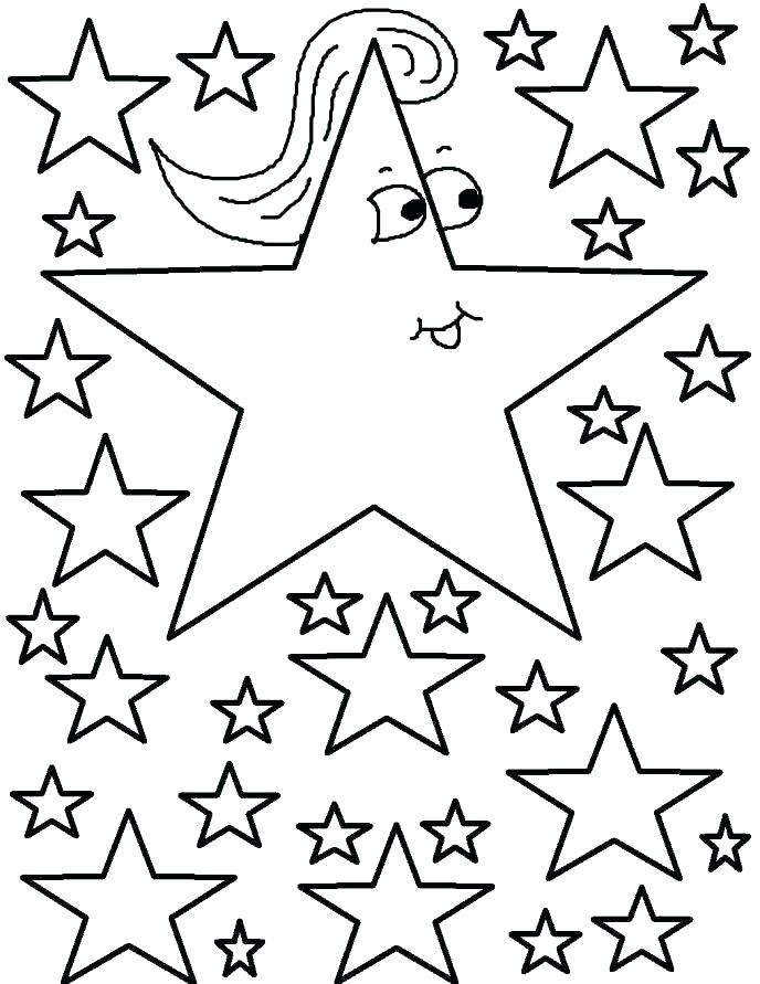 38 Shiny Star Coloring Pages Printable 5