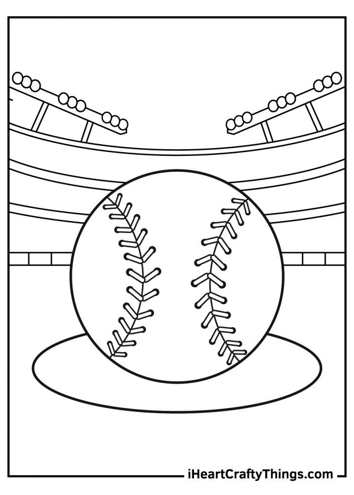 38 Softball Coloring Pages Printable 20