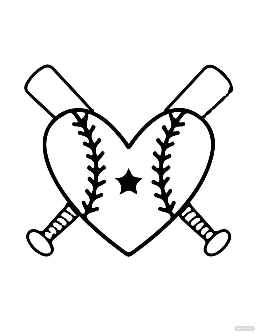 38 Softball Coloring Pages Printable 32