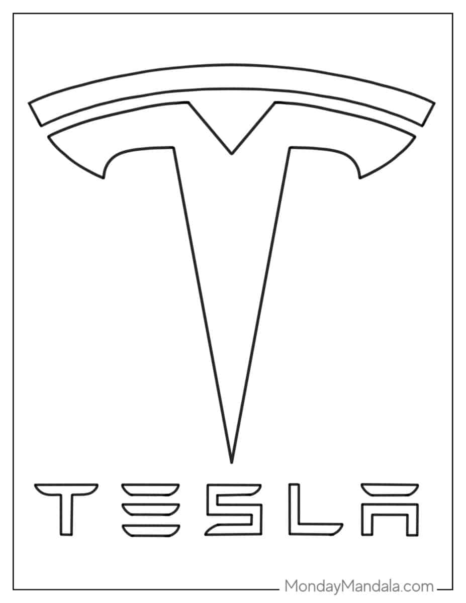 38 Tesla Coloring Pages Printable 25