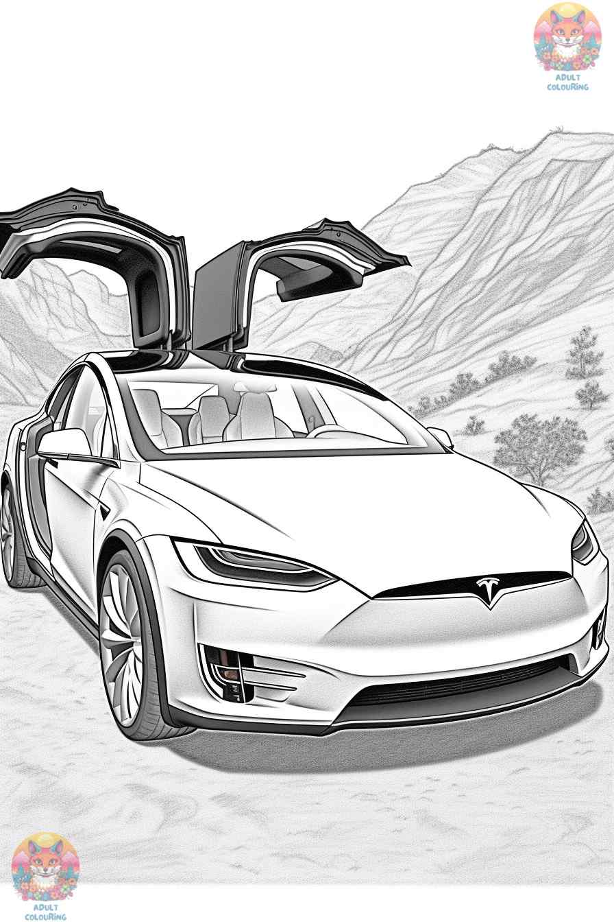 38 Tesla Coloring Pages Printable 5