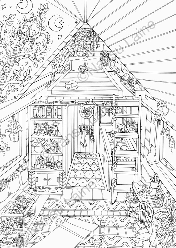 tiny house coloring pages printable jpg