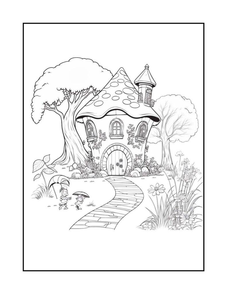 tiny house coloring pages printable jpg