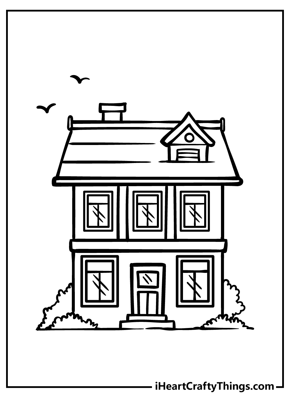 38 Tiny House Coloring Pages Printable 25