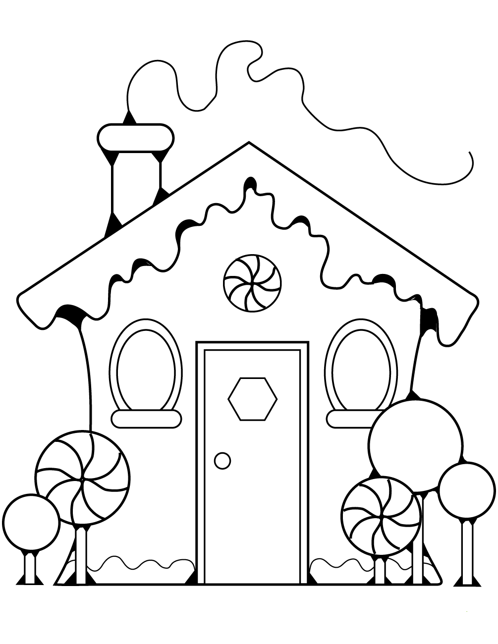 38 Tiny House Coloring Pages Printable 4