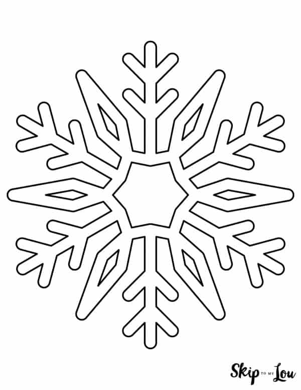 winter snowflake coloring pages printable jpg