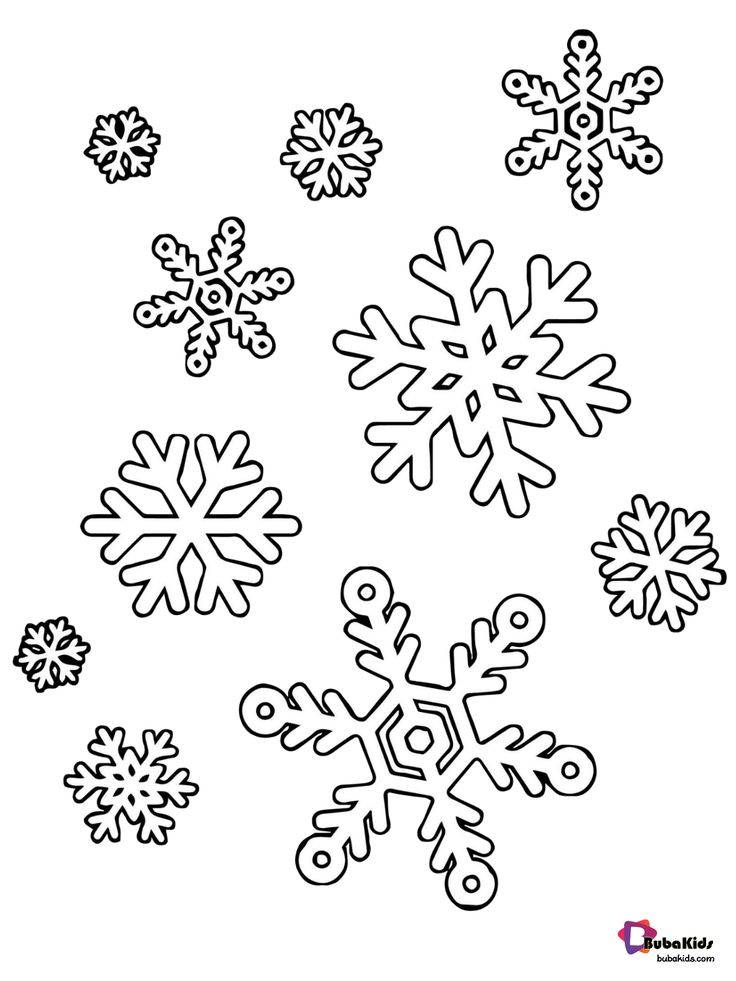 38 Winter Snowflake Coloring Pages Printable 11