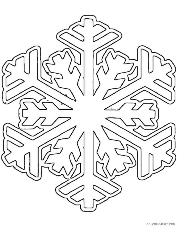 winter snowflake coloring pages printable jpg