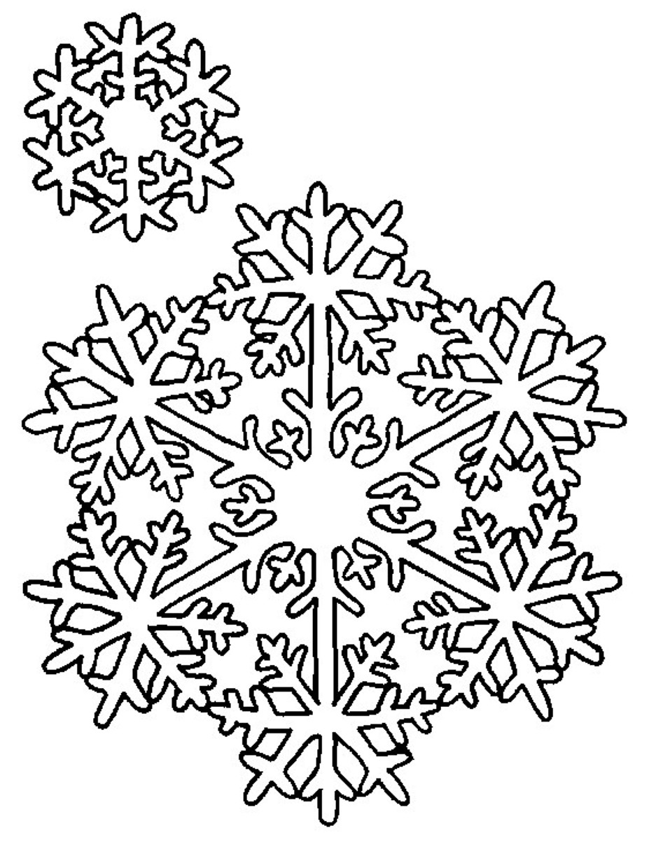 winter snowflake coloring pages printable jpg