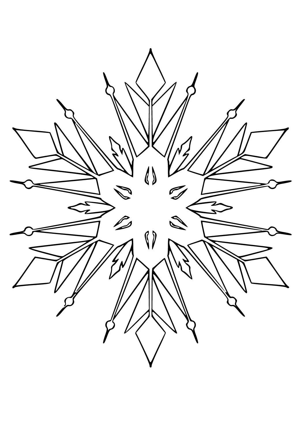 38 Winter Snowflake Coloring Pages Printable 7