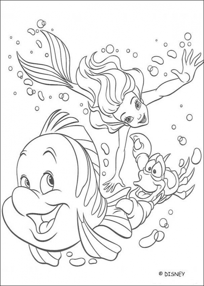 fun little mermaid coloring pages printable jpg