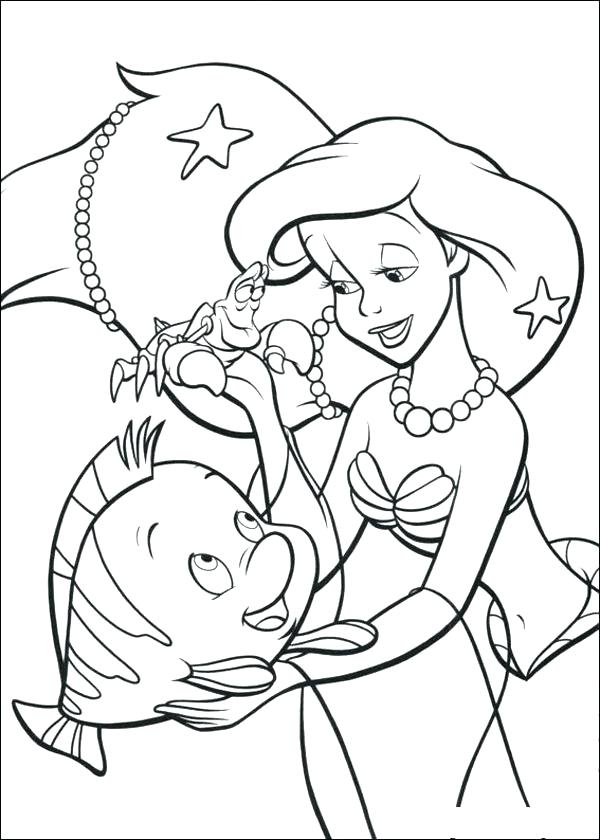 fun little mermaid coloring pages printable jpg