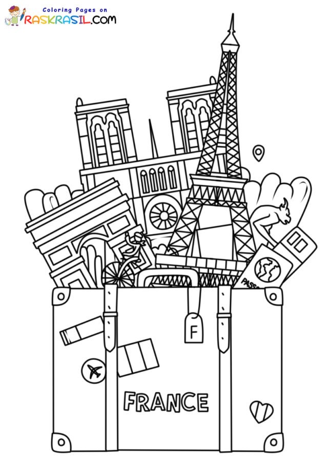 39 Interesting France Coloring Pages Printable 27