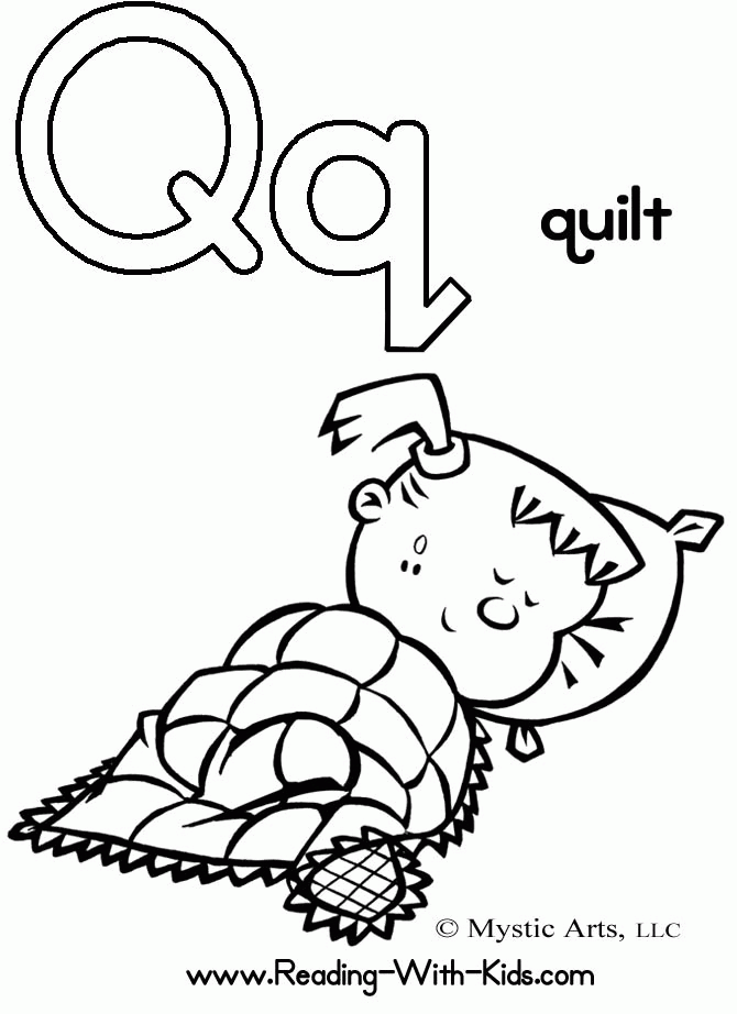 39 Q Coloring Pages for Preschoolers Printable 1