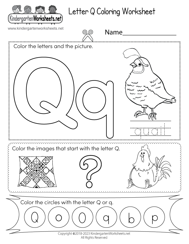 39 Q Coloring Pages for Preschoolers Printable 31