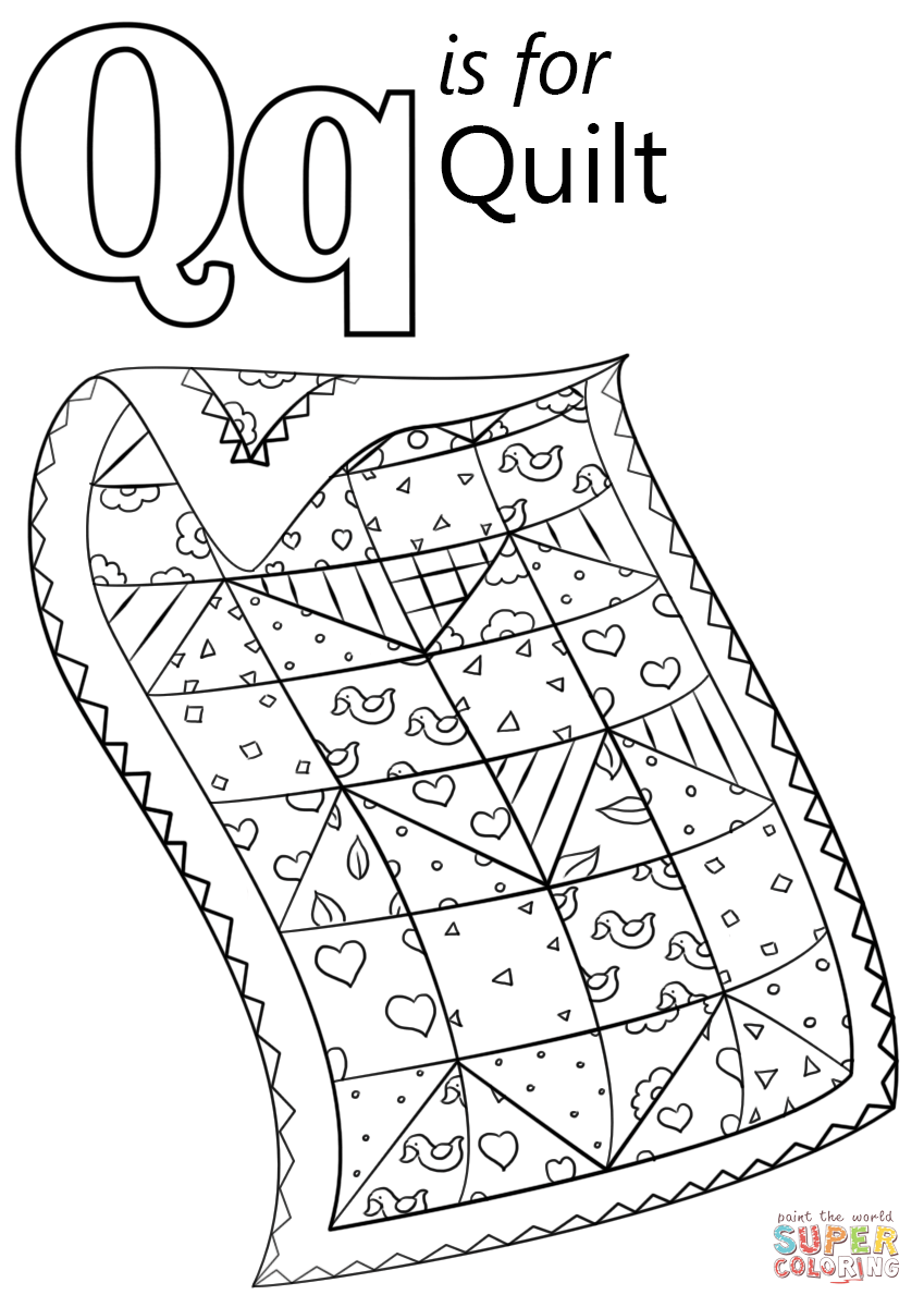 39 Q Coloring Pages for Preschoolers Printable 6