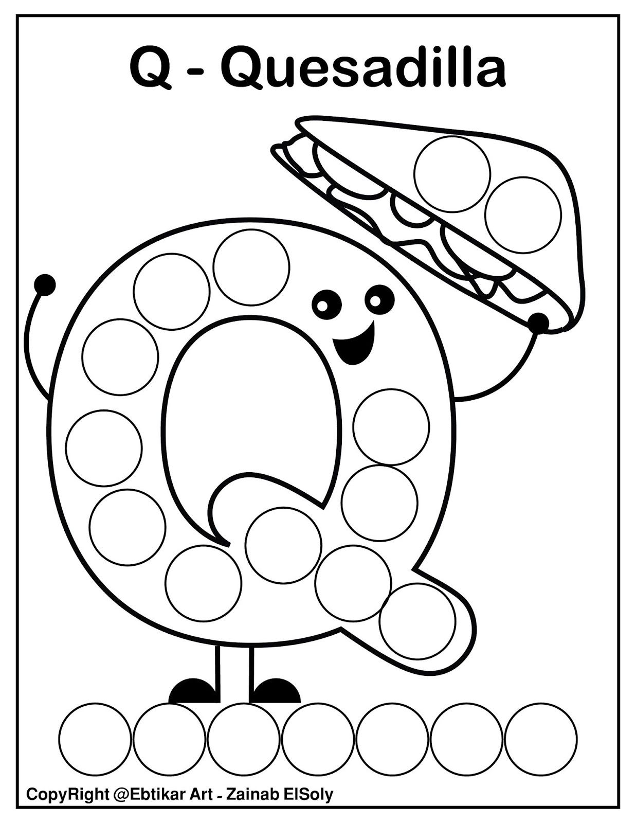 39 Q Coloring Pages for Preschoolers Printable 9