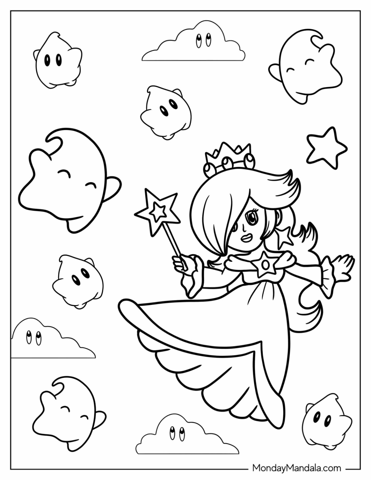 39 Rosalina Coloring Pages Printable 5