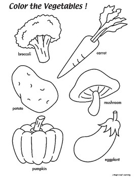 39 Tasty Vegetables Coloring Pages Printable 6