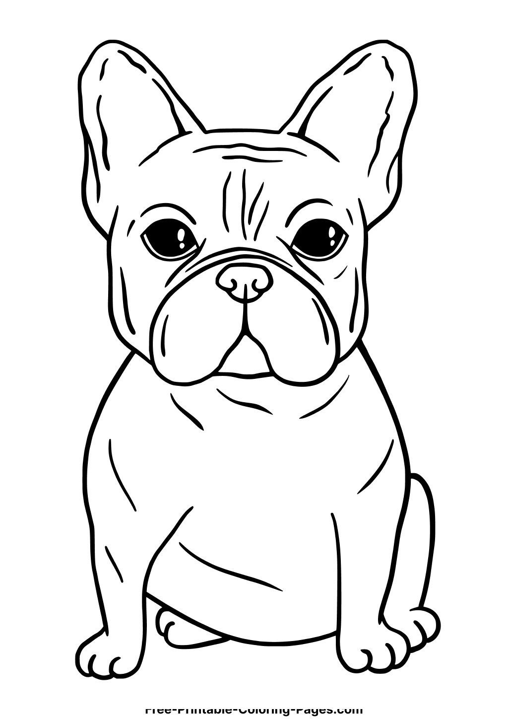 90 French Bulldog Coloring Pages Printable 14