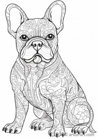 90 French Bulldog Coloring Pages Printable 37