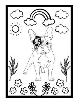 90 French Bulldog Coloring Pages Printable 4