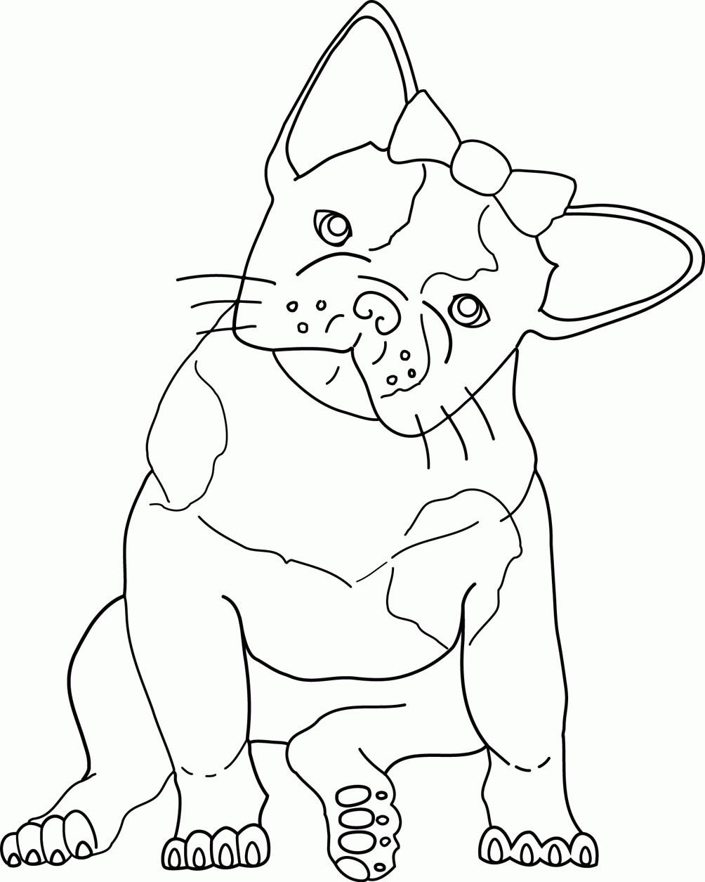 90 French Bulldog Coloring Pages Printable 46